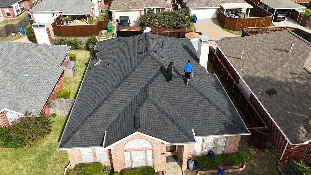 Commercial Roofing work in progress on a Odessa property